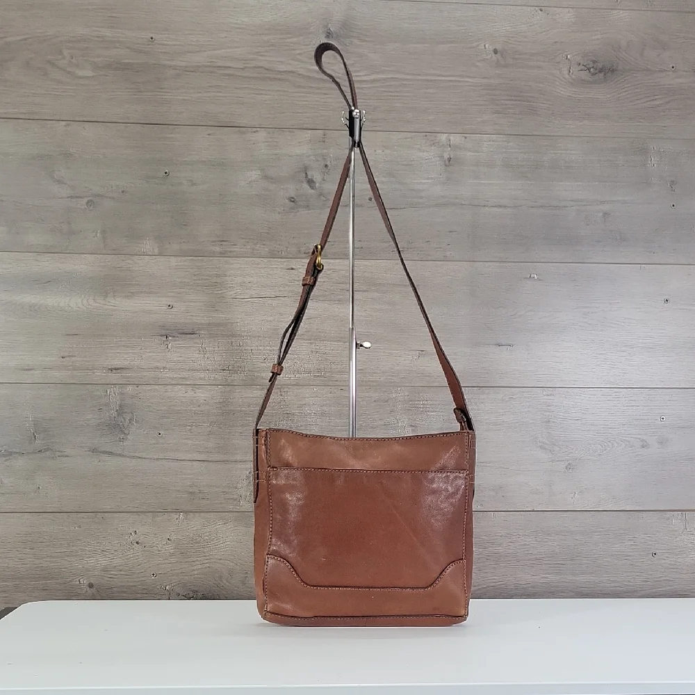 Frye Classic Brown Leather Crossbody Bag